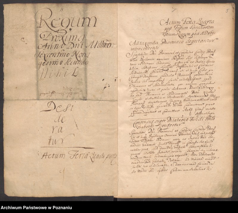 Obraz 7 z jednostki "Acta officii et iudicii consularis civitatis Posnaniae."