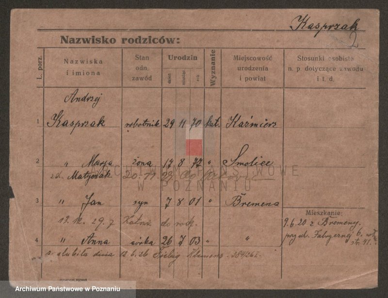 Obraz 2 z jednostki "Kasprzak - Kastenmüller"