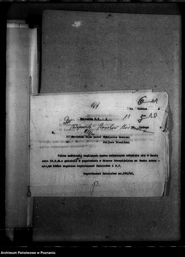 Obraz 15 z jednostki "Sprawy Personalne - likwidacje Rada Rolnicza [podróży i diet] [protokoły posiedzeń]"