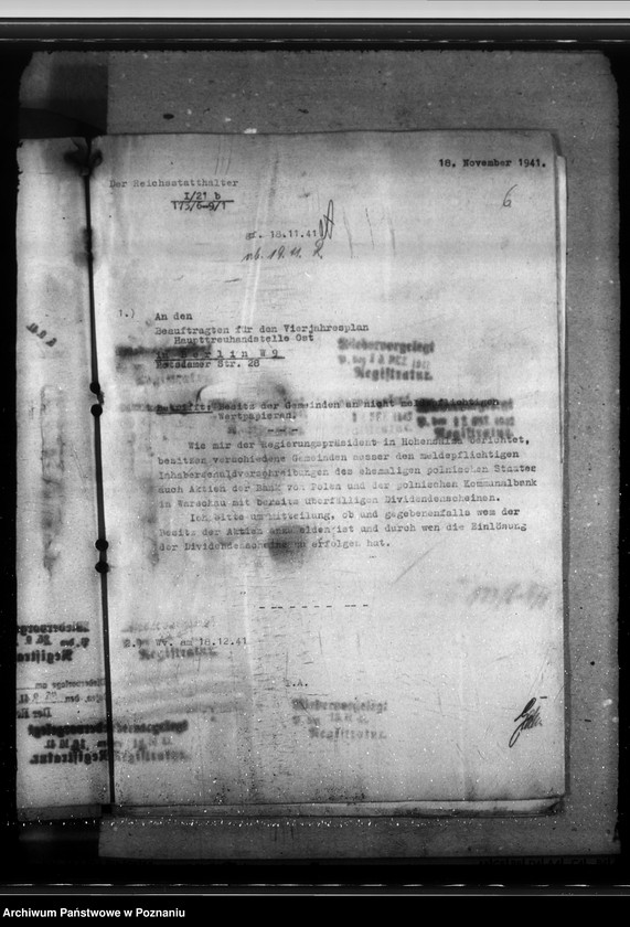 Obraz 10 z jednostki "Wertpapiere. Vermögen der Gemeinden. Liquidation der polnischen Sparkassen. Vorkriegsforderungen der Danziger Werft an die Gemeinden"