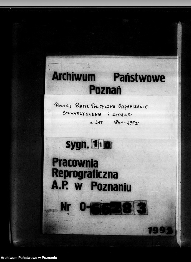 Obraz 1 z jednostki "Związek Pracowników Umysłowych - sprawa sporna L. Szuman c/a Tow. Alfa-Laval - spółka z o.o.- akta procesowe"