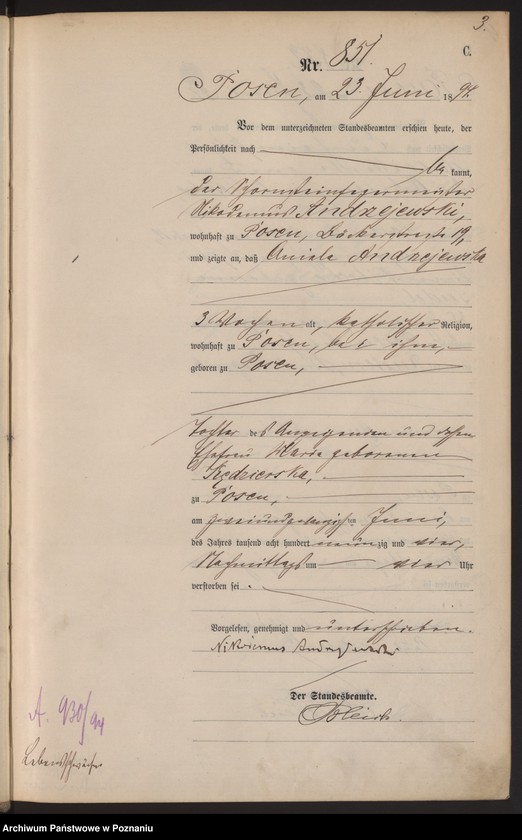 Obraz 6 z jednostki "Księga zgonów t. III"