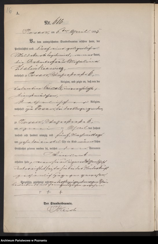 Obraz 19 z jednostki "Księga urodzeń t. II"