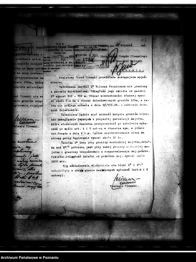 Obraz 20 z jednostki "Majątek Węgierskie powiatu średzkiego wyłączenie z art.4 i 5 ustawy o wykonanie reformy rolnej Włodzimierz Ziołecki"