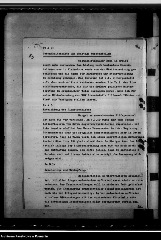 Obraz 18 z jednostki "Stand des Gesundheitswesens in Litzmannstadt - Land (Łódź)"