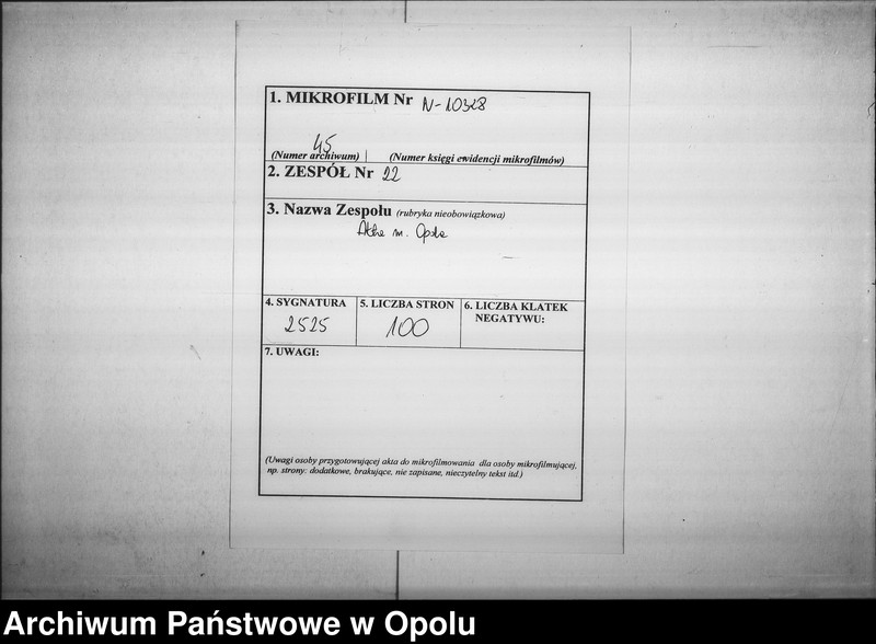 Obraz 2 z jednostki "Magistrats Oppeln. Betrifft: Gesellschaft für Volksbildung"