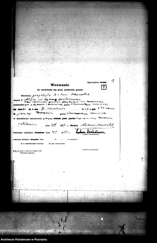 Obraz 4 z jednostki "Dowody pomiarowe gminy Sławoszewek powiatu konińskiego"