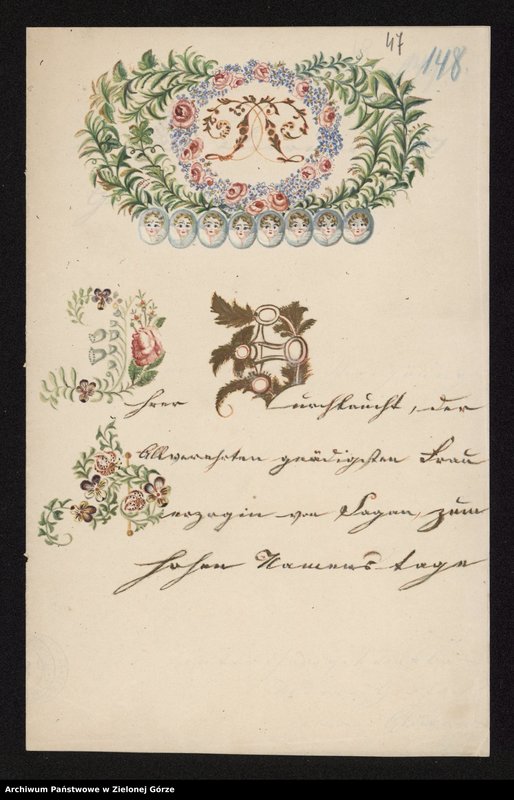 image.from.collection.number "Życzenia oraz dedykacje dla Doroty de Talleyrand-Périgord z lat 1854–1862"