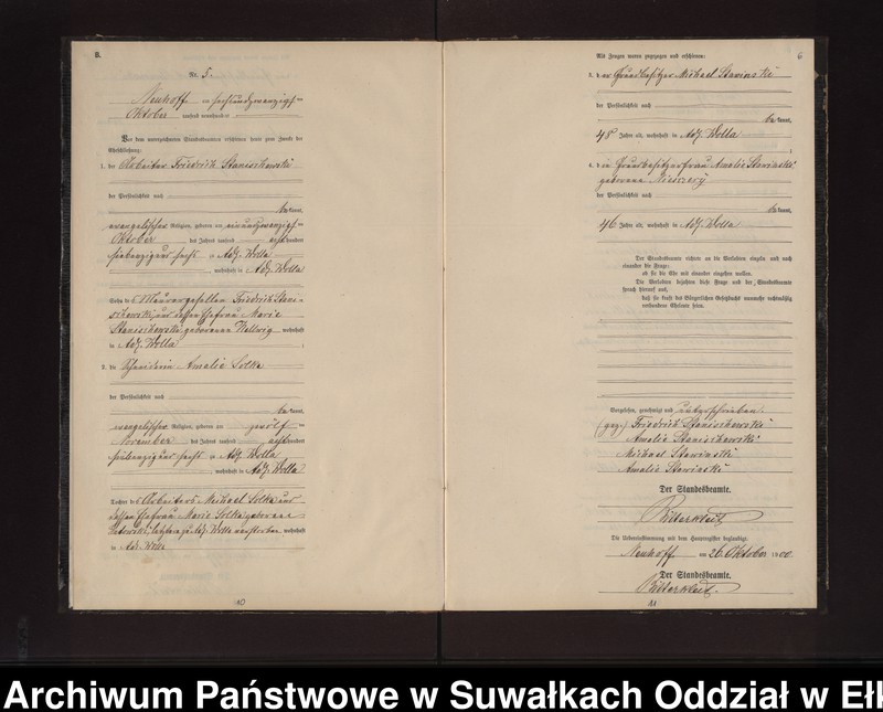image.from.unit.number "Heiraths-Neben-Register des Preussischen Standes-Amtes Neuhoff Kreis Loetzen"
