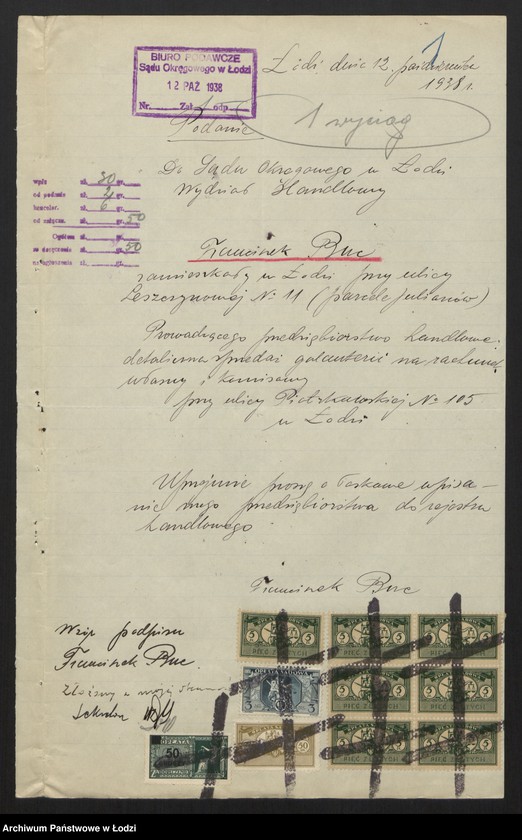Obraz 3 z jednostki "Franciszek Buc- detaliczna sprzedaż galanterii na rachunek własny i komisowy"
