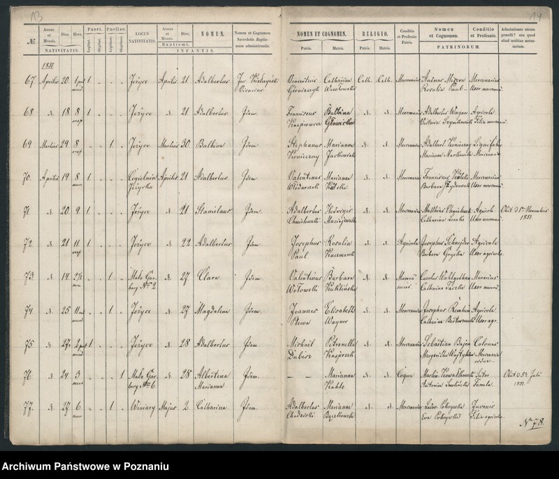 Obraz 9 z jednostki "Księga urodzeń"