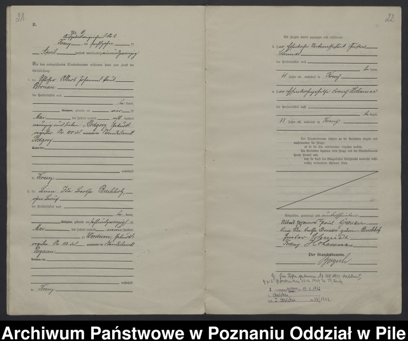 Obraz 14 z jednostki "Księga małżeństw"