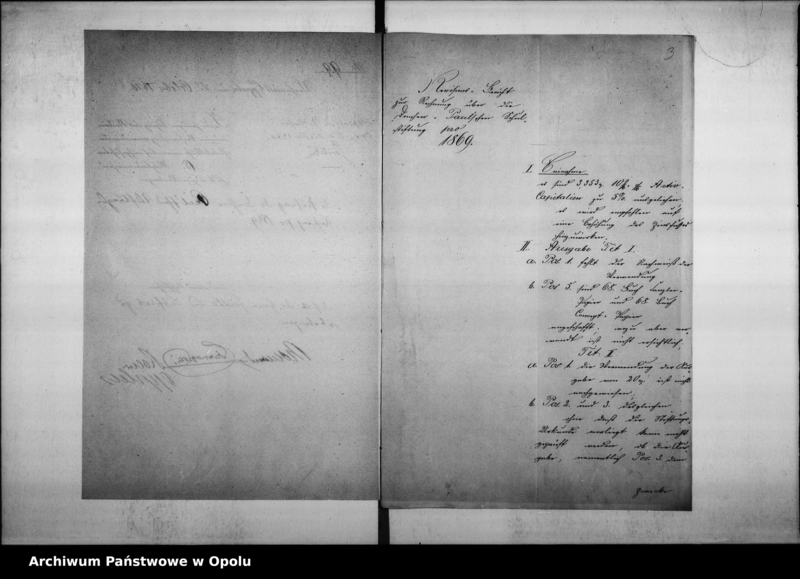 Obraz 7 z jednostki "Acta des Magistrats zu Oppeln betreffend die Revision und Dechargirung der Domherr Franz Paulschen Schulstiftungs-Rechnung pro 1869"