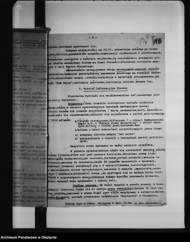 image.from.unit.number "Sprawozdania poszczególnych Wydziałów Urzędu Pełnomocnika. VI"