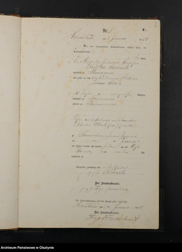 image.from.unit.number "Sterbe-Neben-Register Nr 1 - 177"