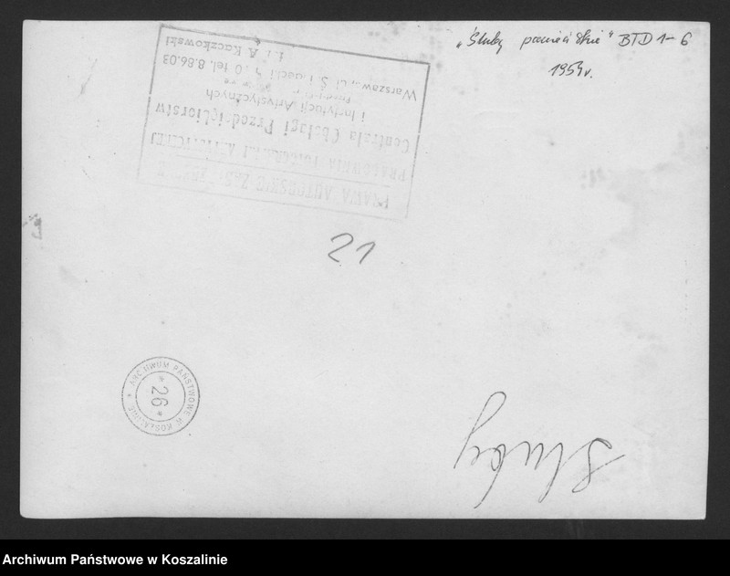 image.from.unit.number "„Śluby panieńskie”, Aleksander Fredro, reżyseria Irena Górska, scenografia Feliks Krassowski. Premiera 16 I 1954 roku."