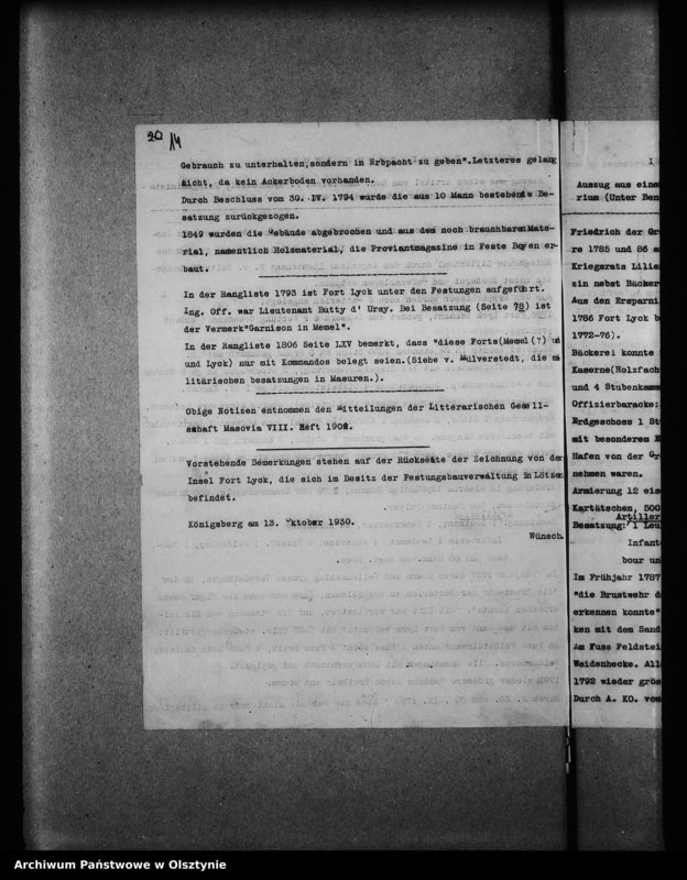 image.from.unit.number "Johannisburg, Schloss, Fort Lyck"