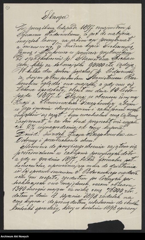 image.from.unit.number "Sprawy sądowe, dotyczące finansów. Pozwy, dekrety"