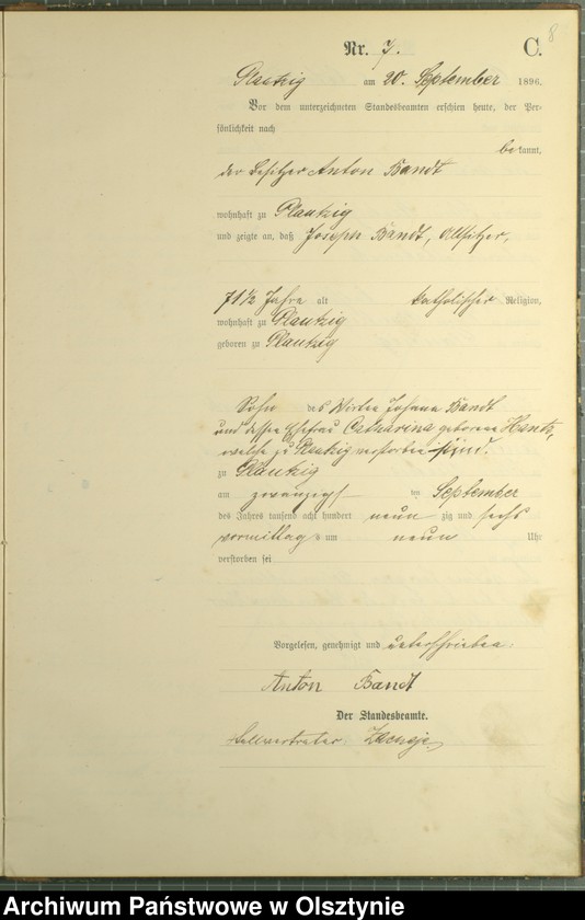 image.from.unit.number "Sterbe-Haupt-Register Nr 1 - 11"