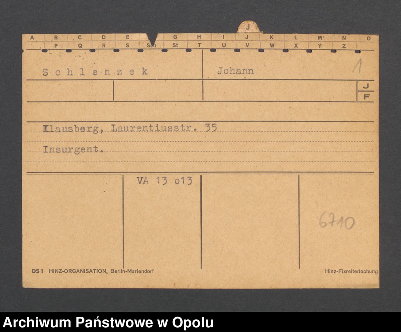 Obraz 3 z jednostki "[Schlenzek Johann, Klausberg]"