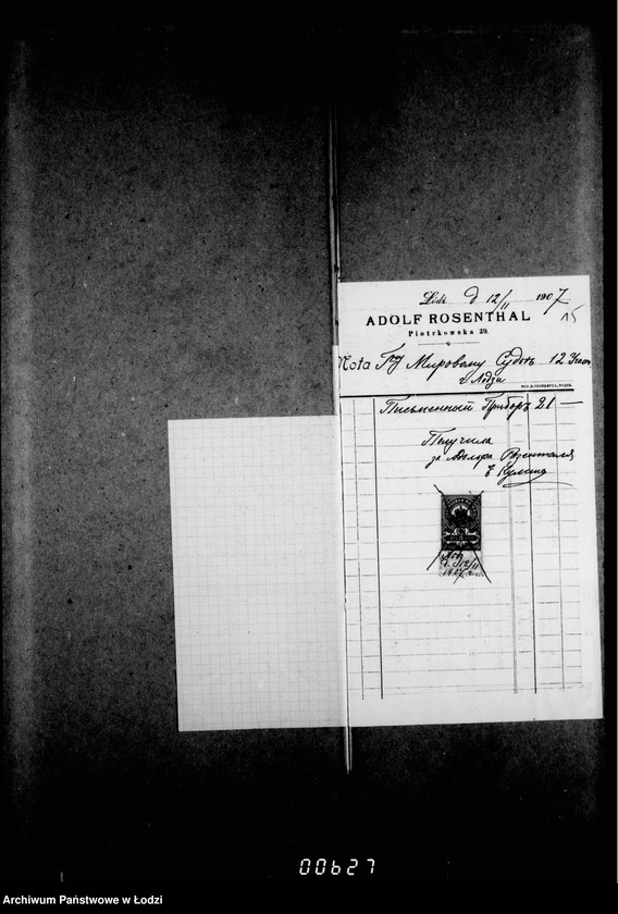 Obraz 14 z jednostki "O priobretenji mebeli dlja kamery Mirovago Suda 11 go učastka gor. Lodzi"