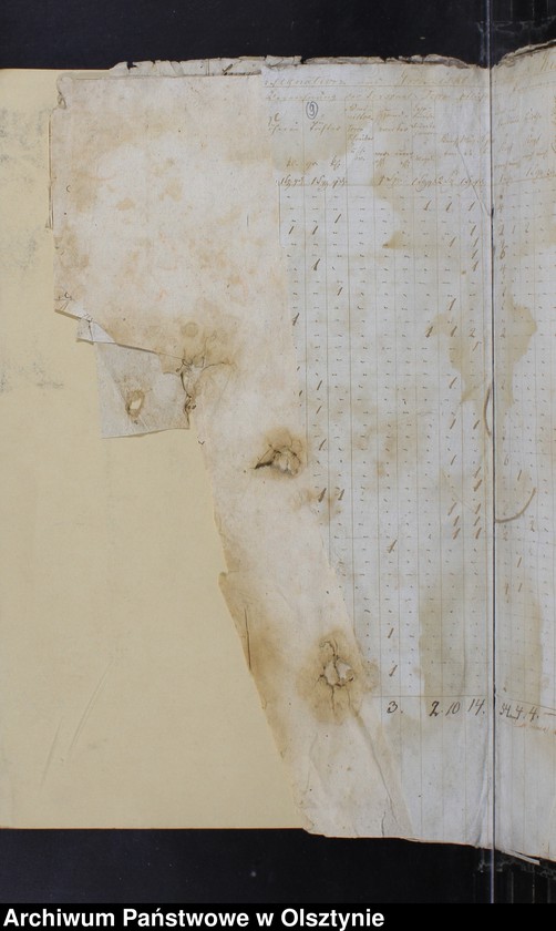 image.from.unit.number "General-Nachweisung der Personaldezemspflichtigen im Kirchspiel 1840/1841 Rechnungsbelege 1838-1844"