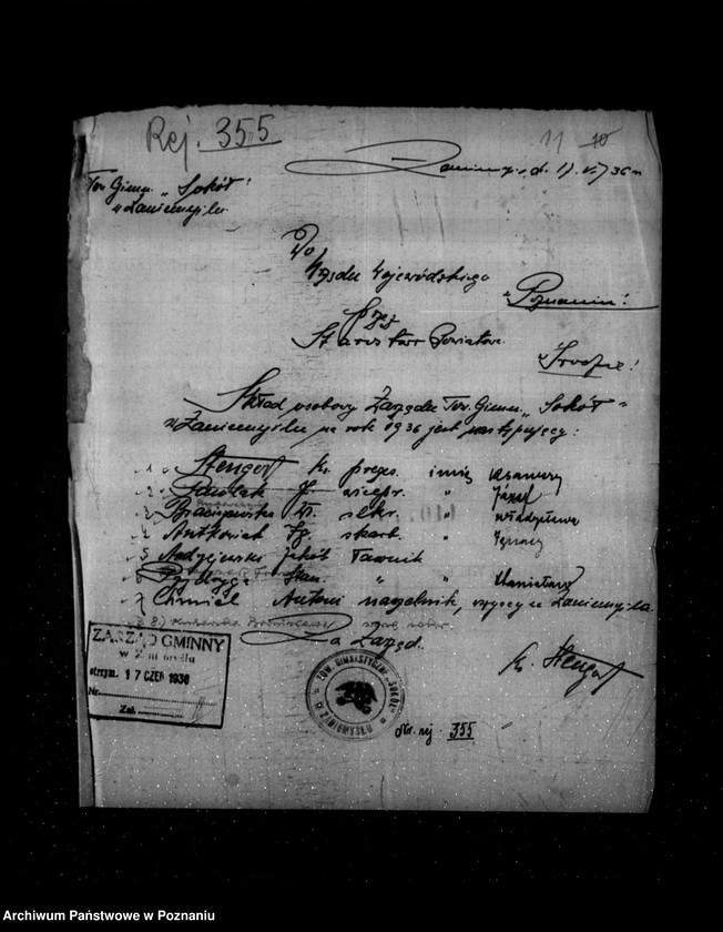 Obraz 16 z jednostki "/Towarzystwo Gimnastyczne Sokół w Zaniemyślu powiat Środa - rejestracja/"