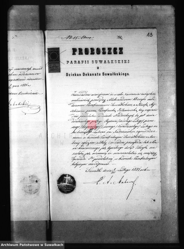 image.from.unit.number "Dokumenty Sledujuščie k aktam brakosočetanij Elenevskago prichoda s 1881 g."