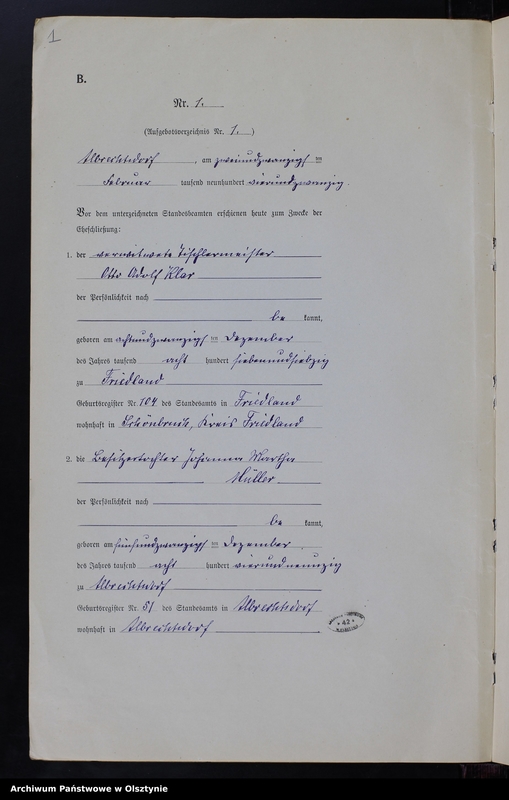 image.from.unit.number "Heiraths-Neben-Register Nr 1 - 8 [ Księga małżeństw - wtóropis ]"