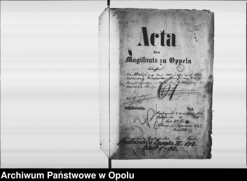 Obraz 4 z jednostki "Acta des Magistrats zu Oppeln betreffend die Ablösung der Mauthe auf der Falkenberg-Krappitzerstrassa resp. Bau 1 Staats-chausse v[on] Oppeln über Proskau [Prószków] nach dem Neustädter Kreise"