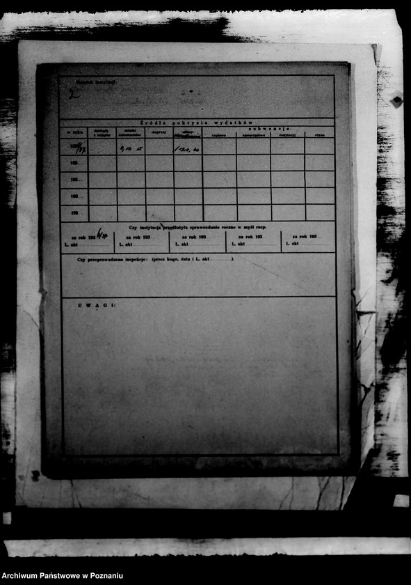 Obraz 6 z jednostki "/Kartoteka zakładów opiekuńczych/"