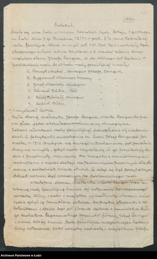 Obraz 12 z jednostki "Langer i Tetzlaff- wyrób i sprzedaż towarów manufakturowych"