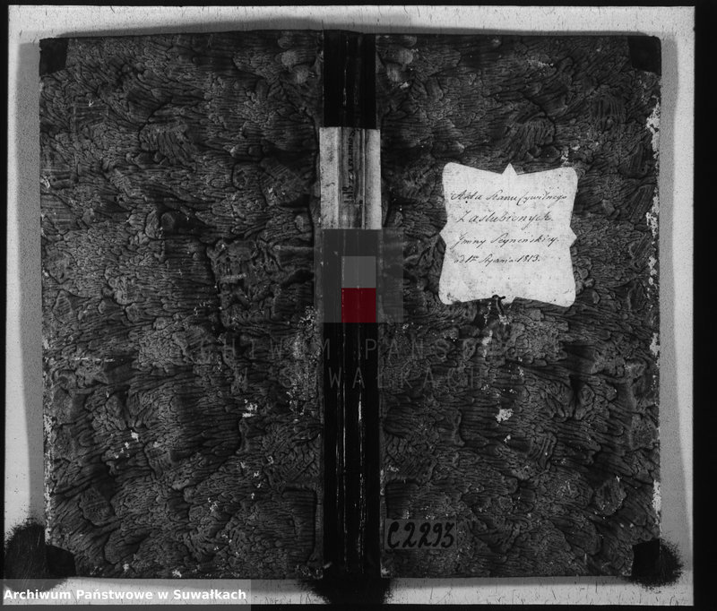 image.from.unit.number "Akta stanu cywilnego zaślubionych w gminie seyneńskiey od 1-go stycznia 1813 roku."