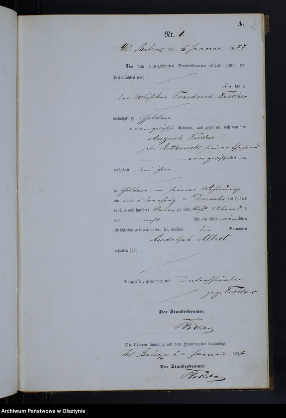 Obraz z jednostki "Geburts-Neben-Register Nr 1 - 40"