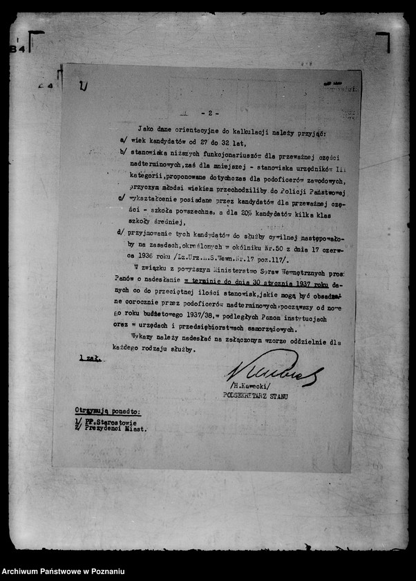 Obraz 6 z jednostki "Zbiór ogólników i zarządzeń Ministerstwa Spraw Wewnętrznych"