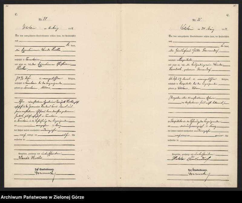 Obraz 20 z jednostki "[Księga zgonów- Wolsztyn wieś]"