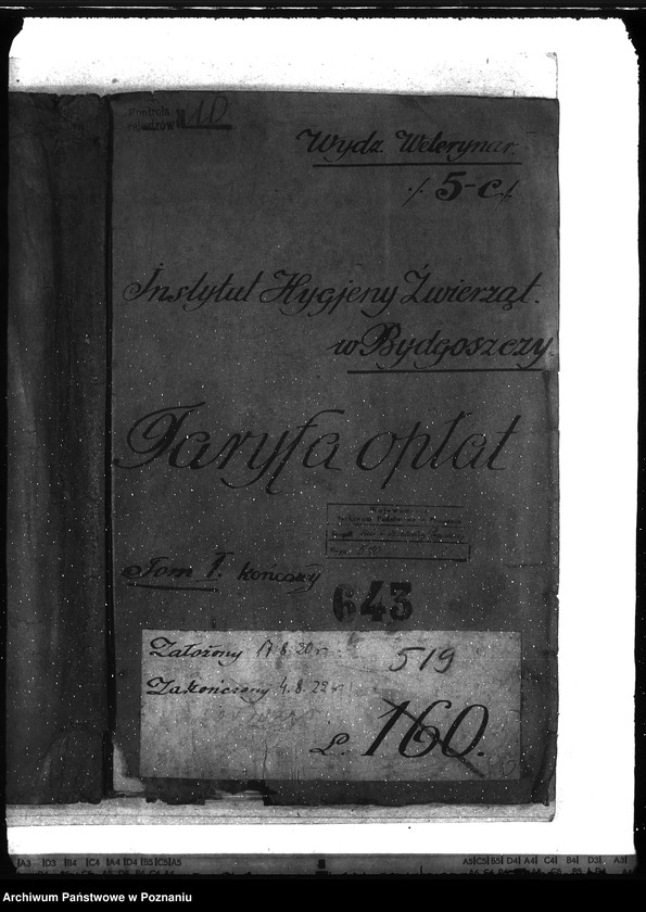 Obraz 4 z jednostki "Instytut Higieny Zwierząt w Bydgoszczy Taryfa opłat"