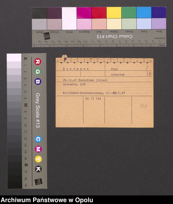 Obraz 3 z jednostki "[Bittmann Paul, ur.26.01.1901 Szczebien]"