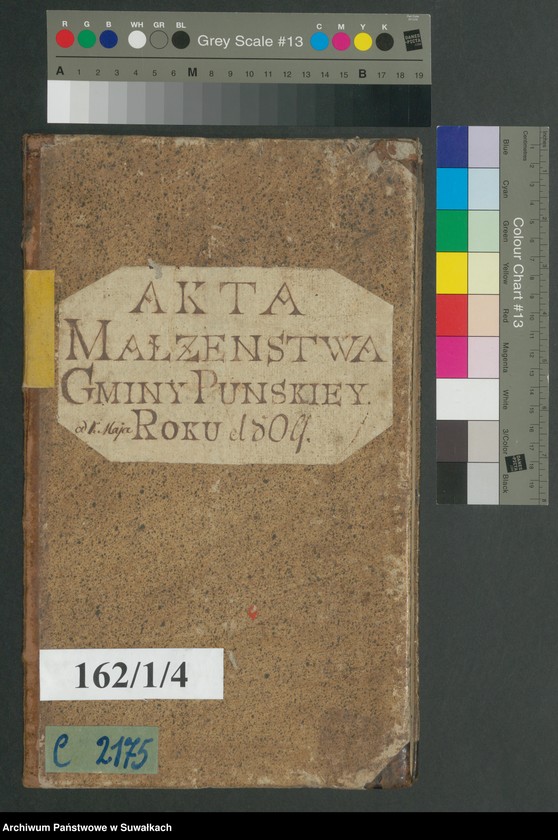 image.from.unit.number "Akta małżeństwa gminy puńskiey od 1-go maja 1809"