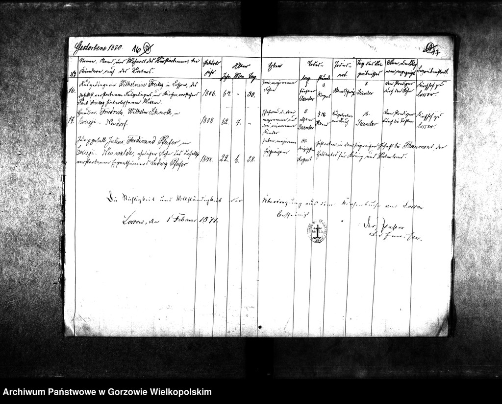 image.from.unit.number "Duplikate der Kirchenbücher von der Parochie Lossow: Lossow (Włostów), Cocceji Antheil Neudorf (Krzyszczyna), Cocceji antheil Neuwalde (Krzyszczynka), Gerlachsthal (Gostkowice), Raumerswalde (Roszkowice)"