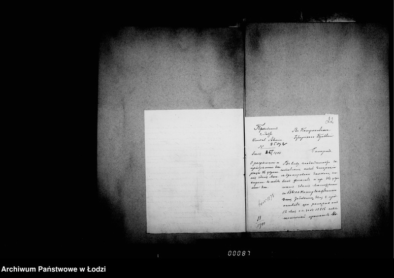 Obraz 19 z jednostki "O zagotovlenji dlja Lodzinskago Magistrata jaščikov, dekoracji, portretov, periodičeskich izdanji, knig i pročee"