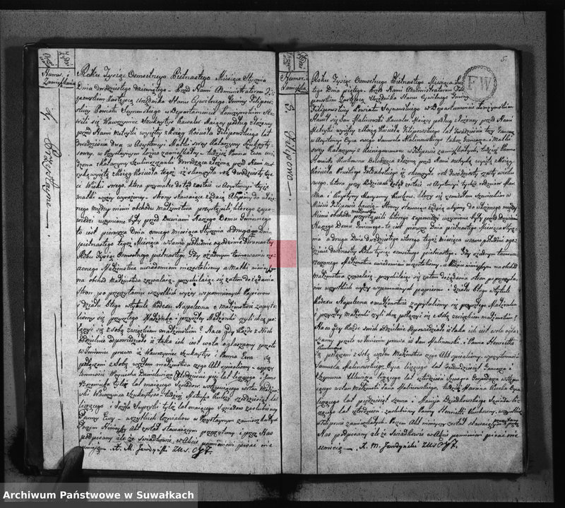 image.from.unit.number "Akta Zaślubionych Gminy Filipowskiey od 1-go Stycznia 1815 Roku"