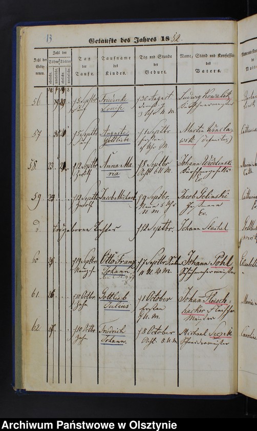 Obraz 15 z jednostki "Taufbuch Soldau-Stadt"