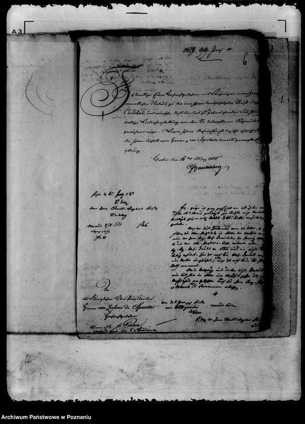 Obraz 11 z jednostki "Die dem Herrn Oberpräsidenten von Zerboni erteilten Urlaube."