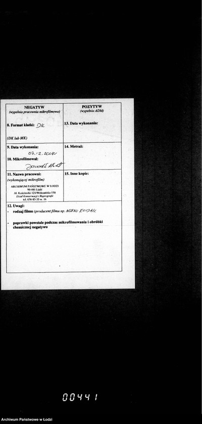 Obraz 3 z jednostki "Księga metrykalna aktów urodzeń, małżeństw i zgonów"