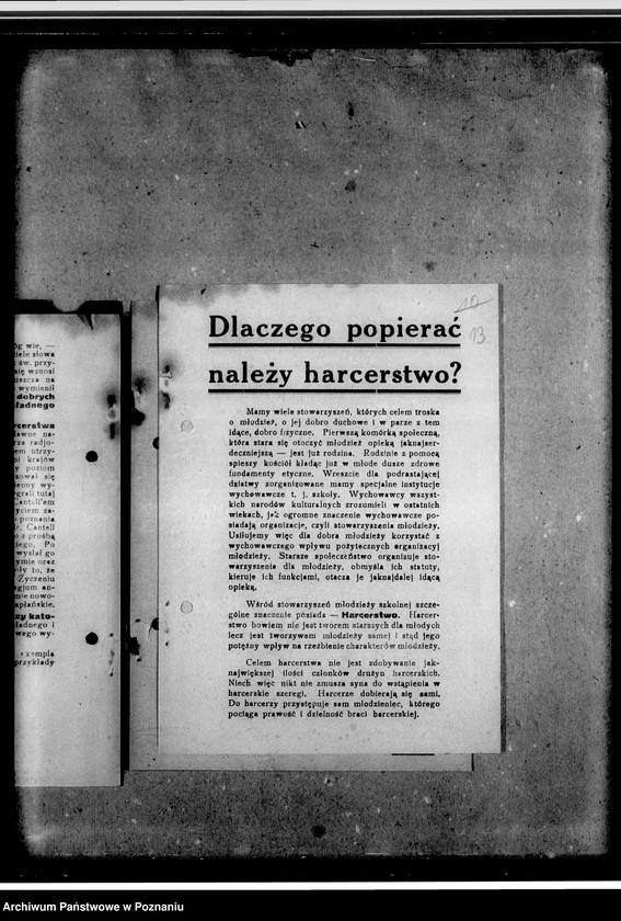 Obraz 16 z jednostki "Sprawozdania z wizytacji drużyn"