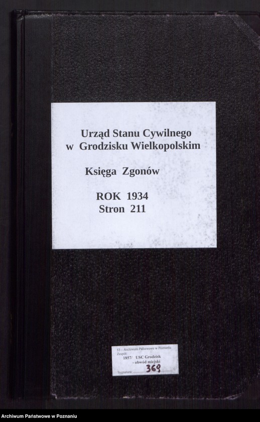 Obraz 2 z jednostki "Księga zgonów [Rejestr główny zgonów]"