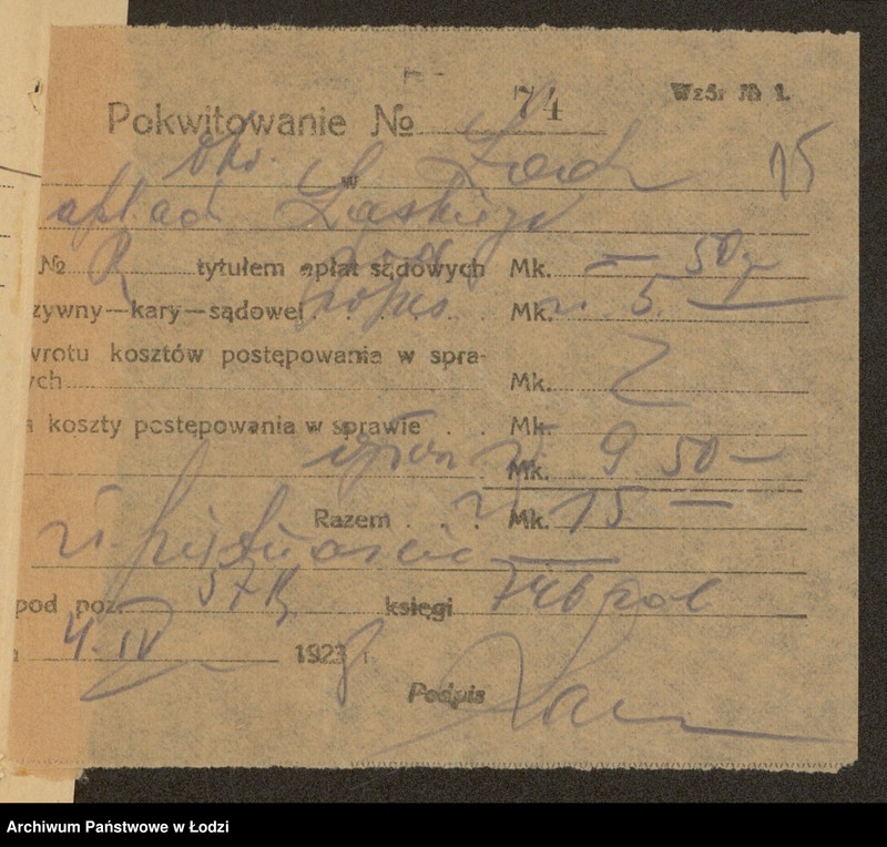 Obraz 17 z jednostki "Moszek Majer Geltler- wyrób pończoch"