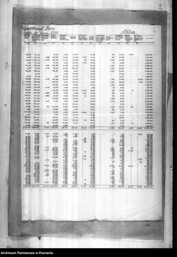 Obraz 9 z jednostki "Długi z czasów przedwojennych - bilanse kas oszczędności za 1939 rok"