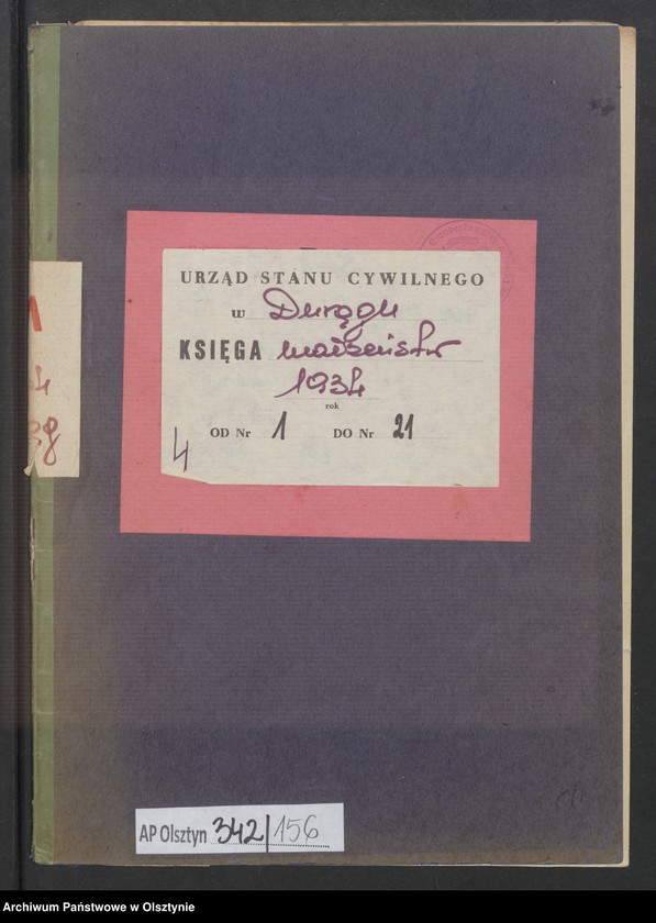 image.from.unit.number "Heirats-Neben-Register Nr 1-21"